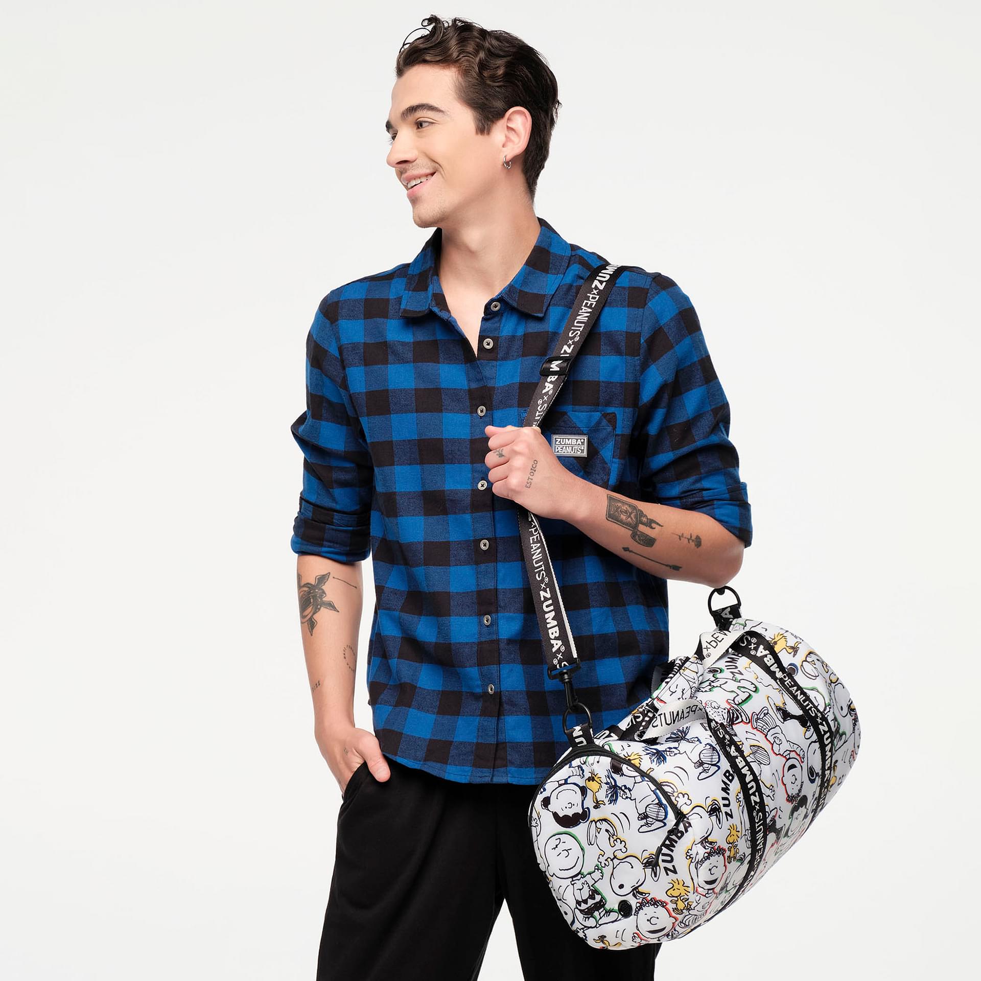 Inspire Your Journey with the Zumba Peanuts Duffle Bag - Stylish