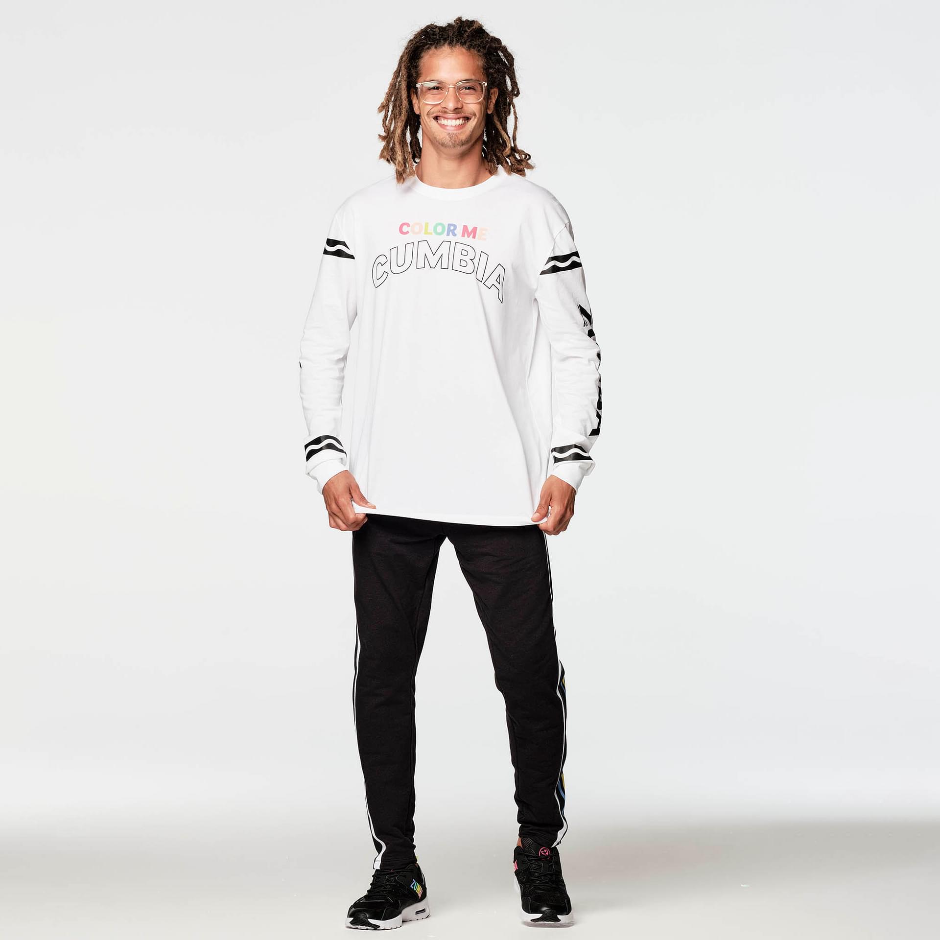 ★男女兼用★Zumba X Crayola Color Me Cumbia Long Sleeve Tee Zumba X Crayola Color Me Cumbia Long Sleeve Top – Zumba Shop SEA