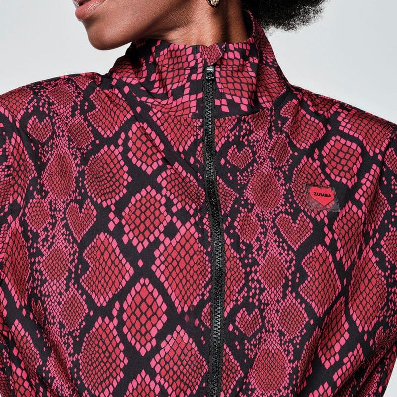 Zumba Love Snakeskin Zip-Up Jacket