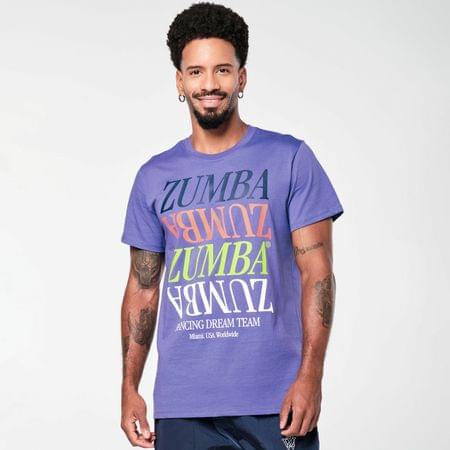 Zumba Prep Crew Neck Tee - Periwinkle