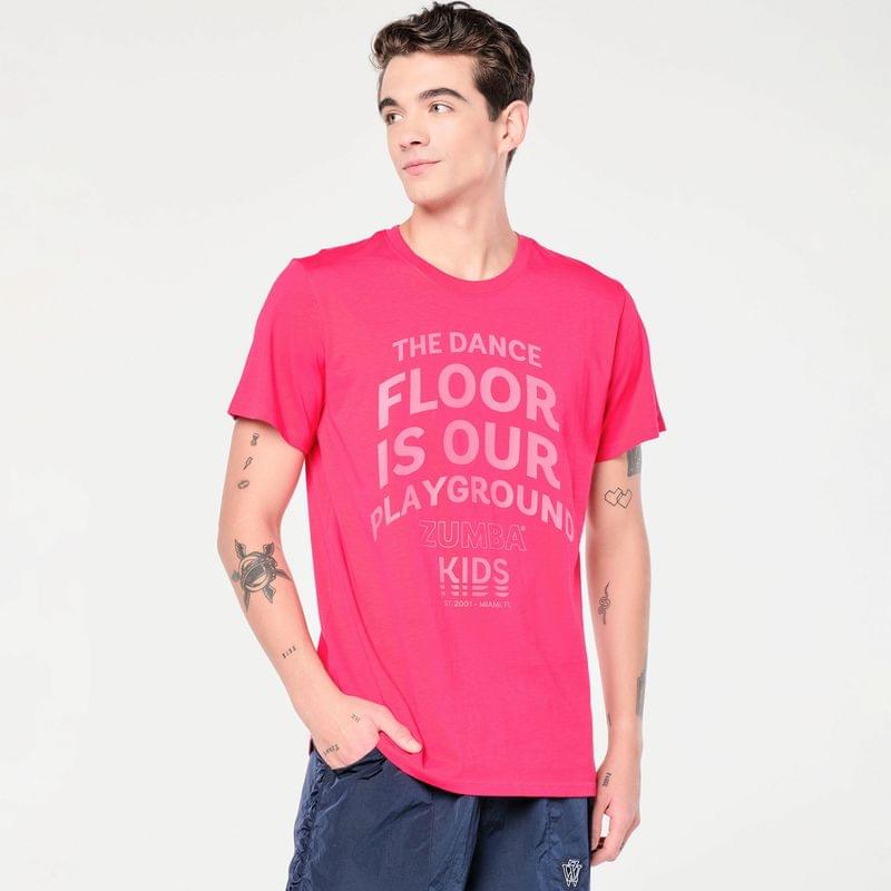 Zumba Kids Crew Neck Tee - Deep Pink