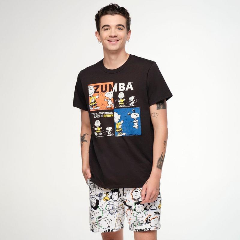 Zumba X Peanuts Crew Neck Tee - Black