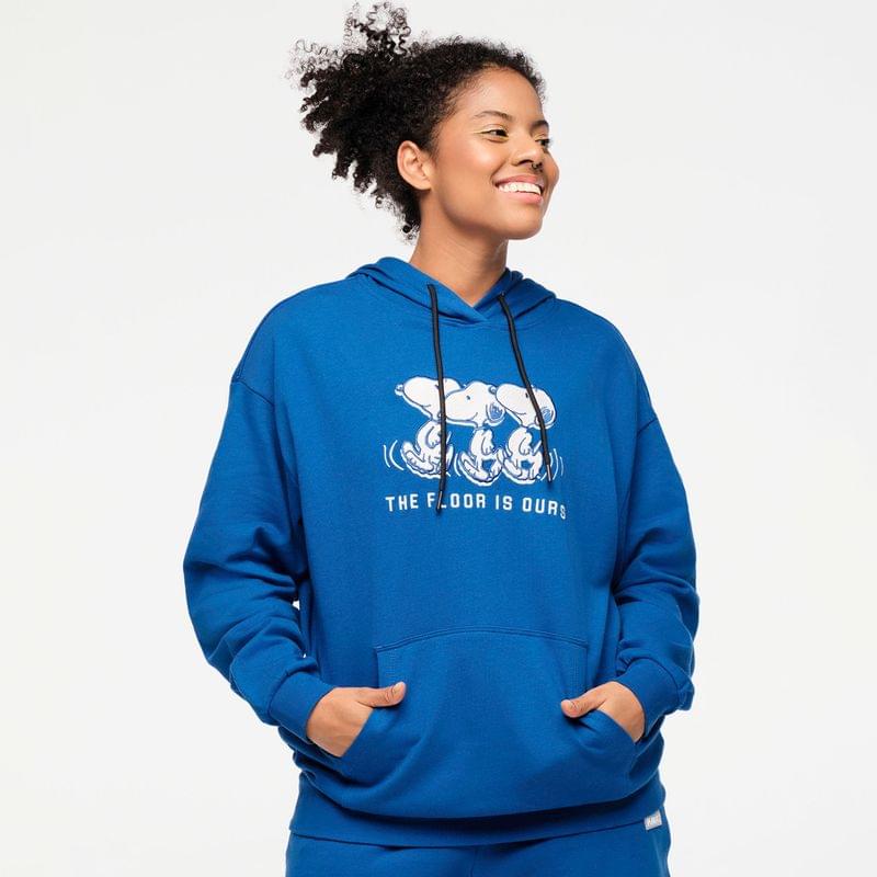 Zumba X Peanuts Unisex Pullover Hoodie - Blue