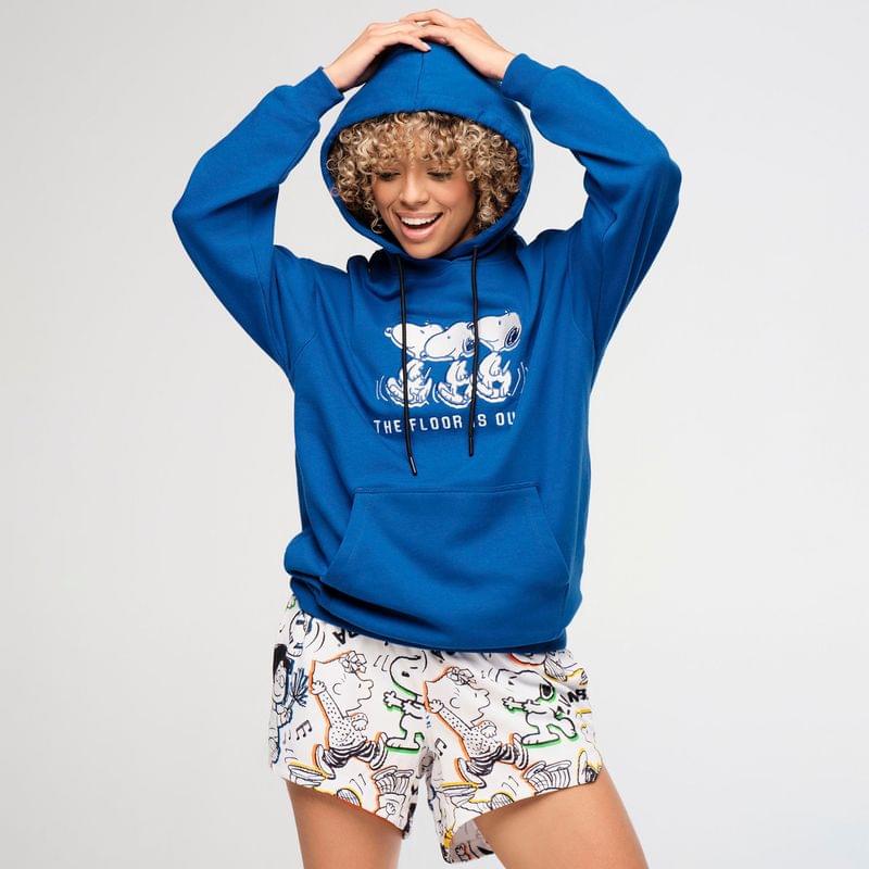 Zumba X Peanuts Unisex Pullover Hoodie - Blue