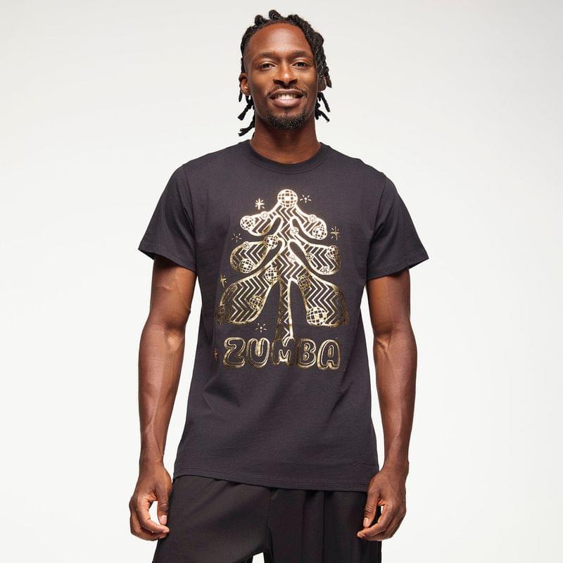 Zumba Holiday Crew Neck Tee - Black