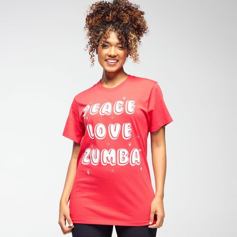 Zumba Holiday Crew Neck Tee - Red