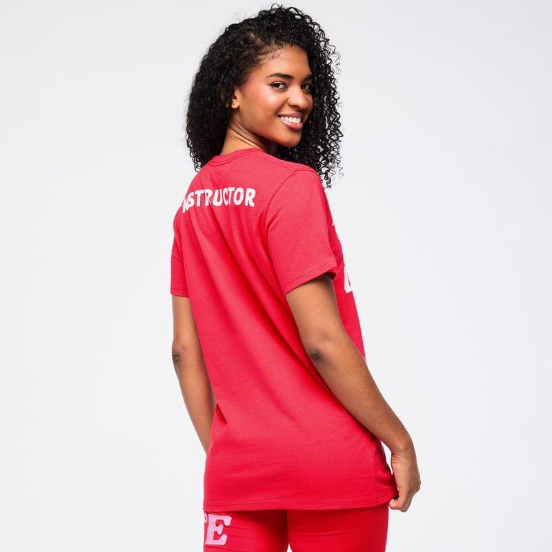Zumba Love Crew Neck Tee - Red (Instructor)