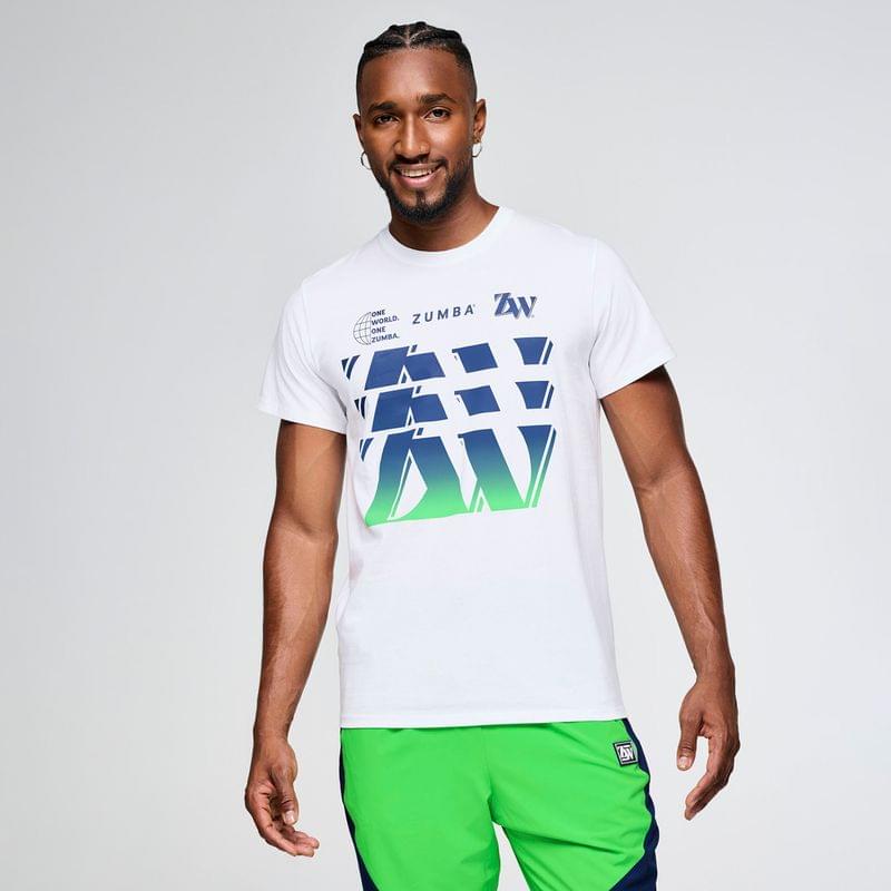Zumba Out Loud Crew Neck Tee - White