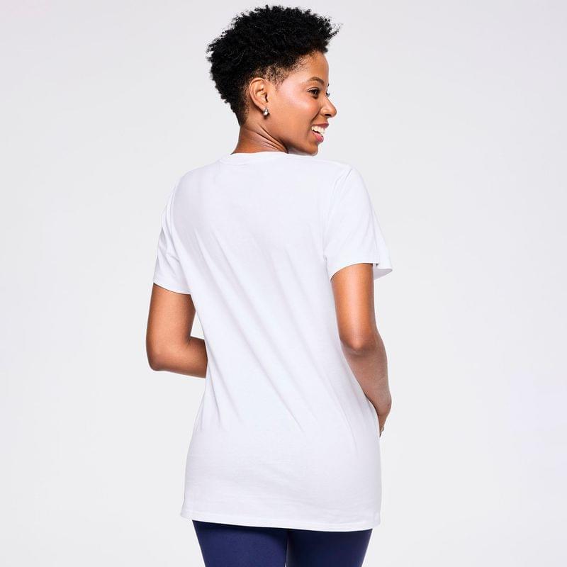 Zumba Out Loud Crew Neck Tee - White