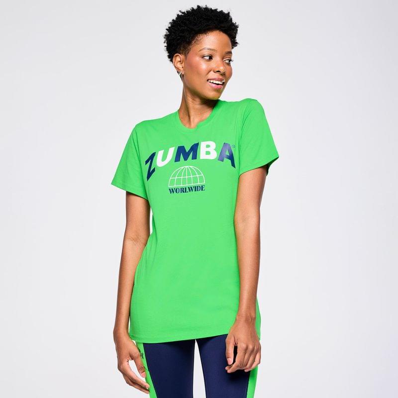 Zumba Out Loud Crew Neck Tee - Green