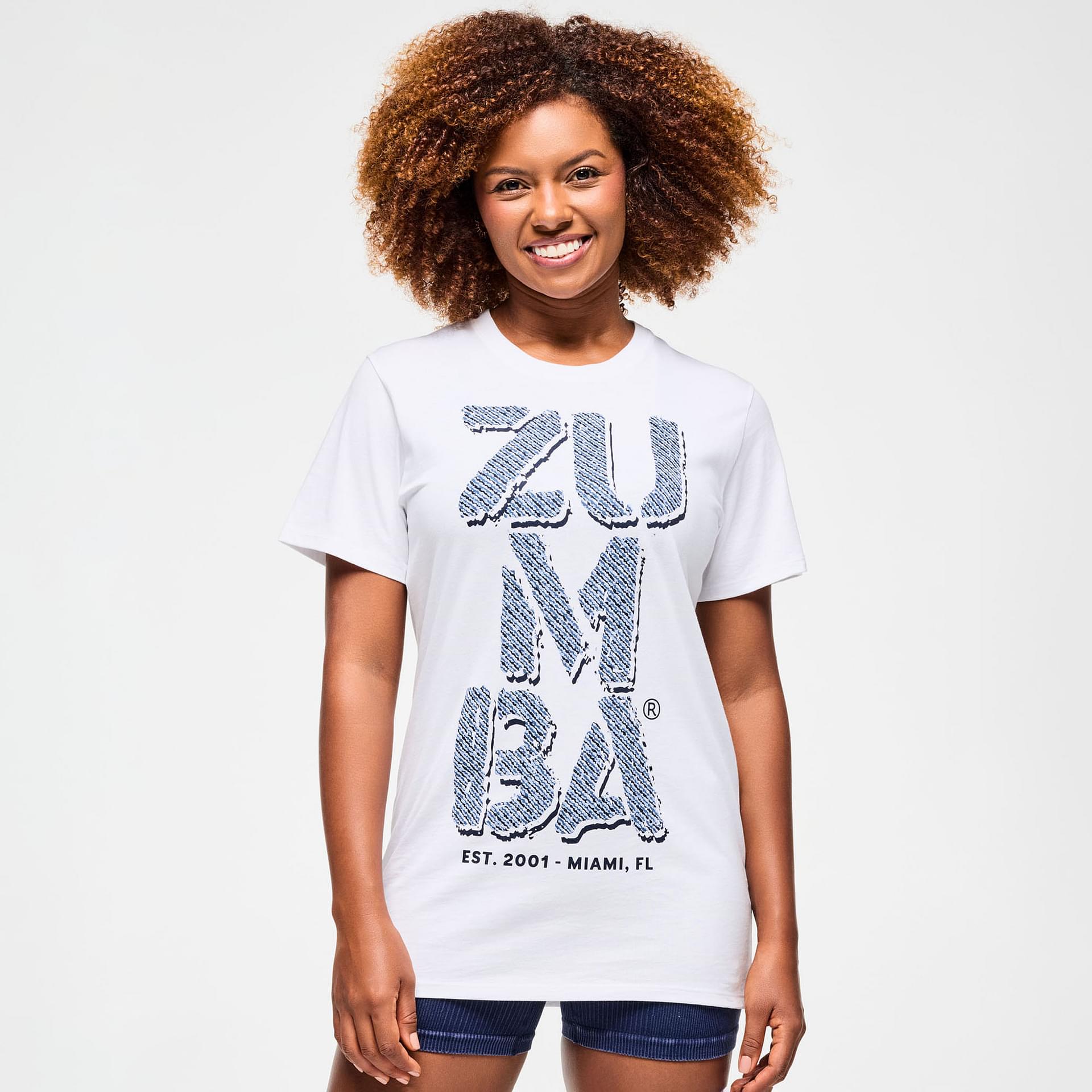 [ JEANS] Crew Neck T-shirt★人気★ Inspire Your Style with the Unisex Blue Jean Crew Neck Tee
