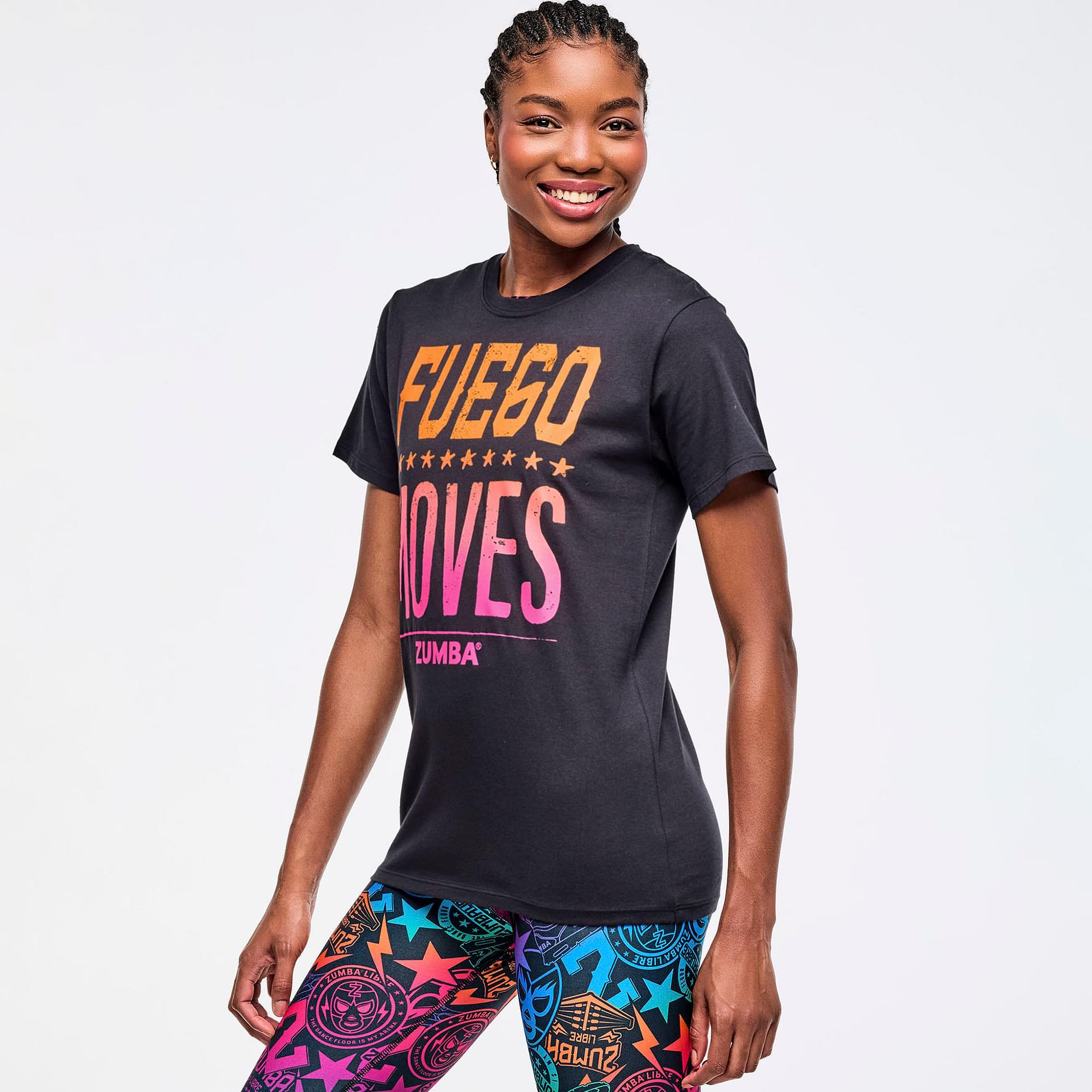 Inspire Your Workout with Zumba Libre Crew Neck Tee - Bold