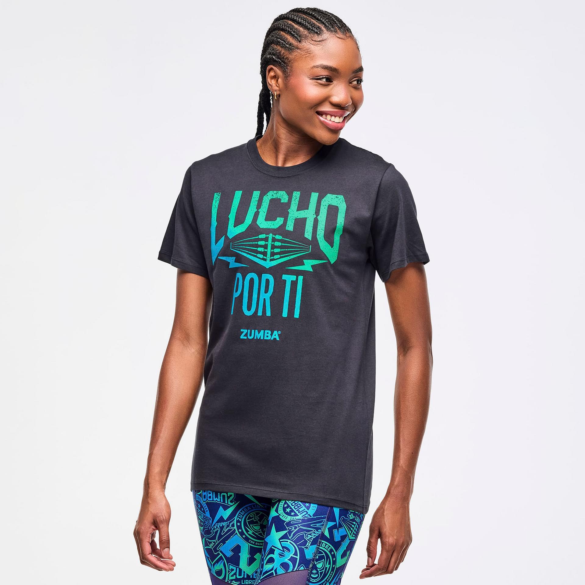 ZUMBA グラデーション Tシャツ ズンバ ZUMBA Tシャツ Holiday クルーネック ユニセックス