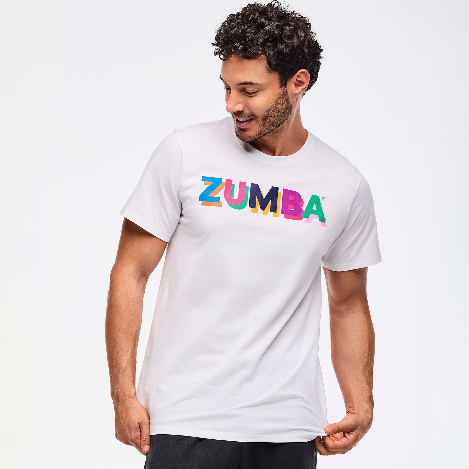 ZUMBA グラデーション Tシャツ Inspire Your Moves with the Zumba Multicolor Crew Neck Tee