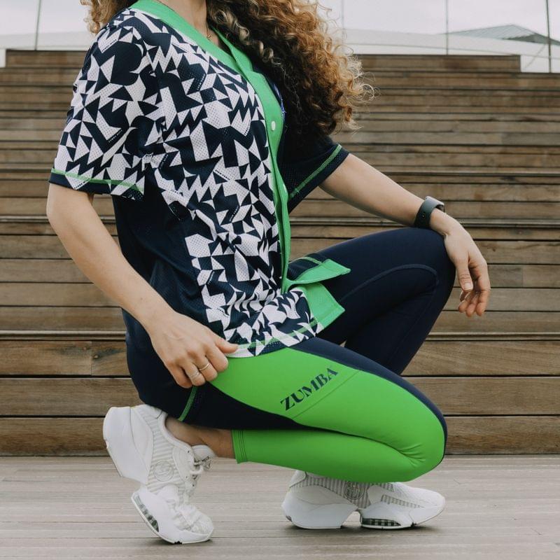 Zumba Out Loud Baseball Button Up Jersey