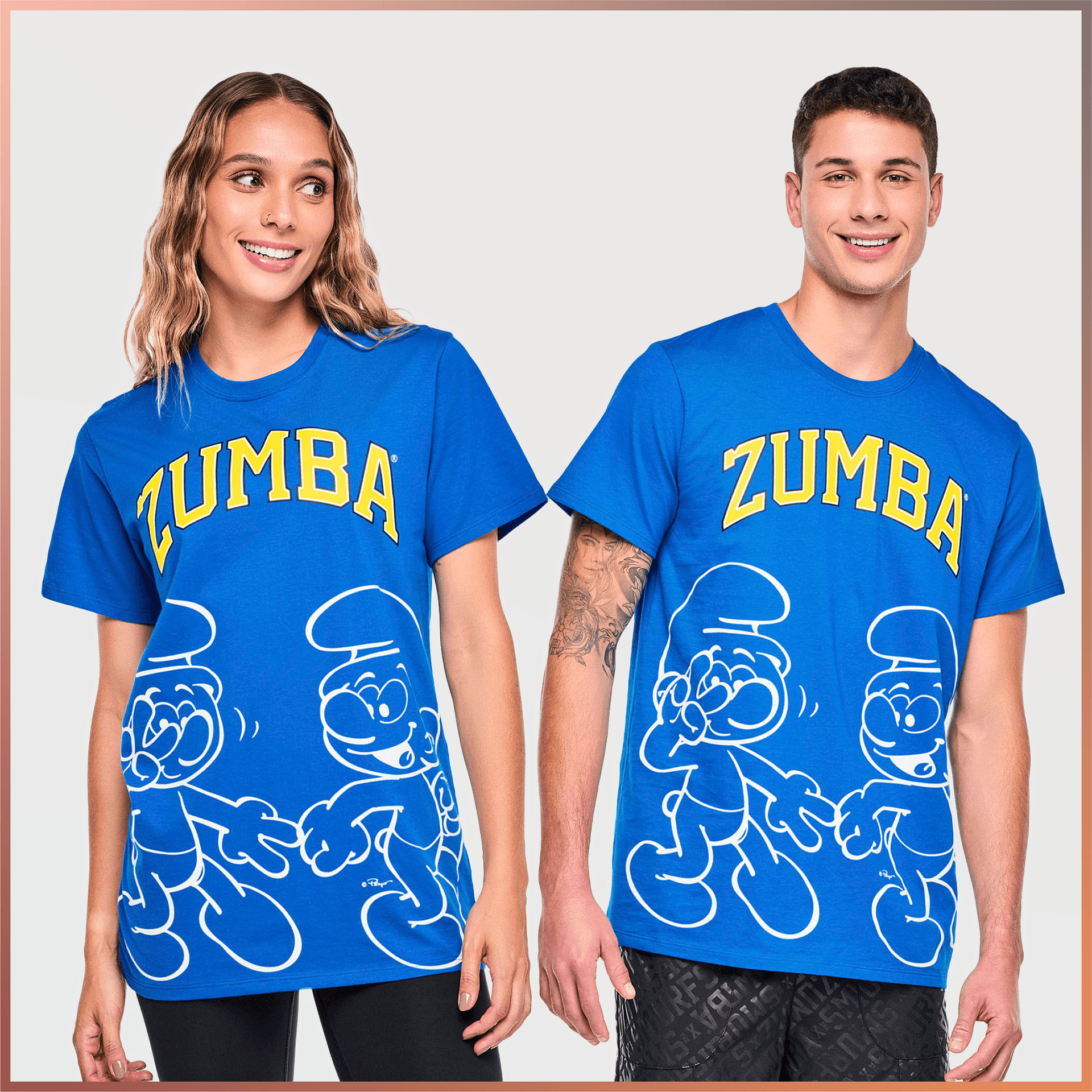Zumba X The Smurfs Unisex Crew Neck Tee