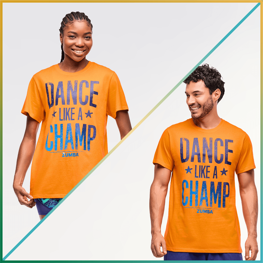 Zumba Libre Crew Neck Tee - Orange Punch