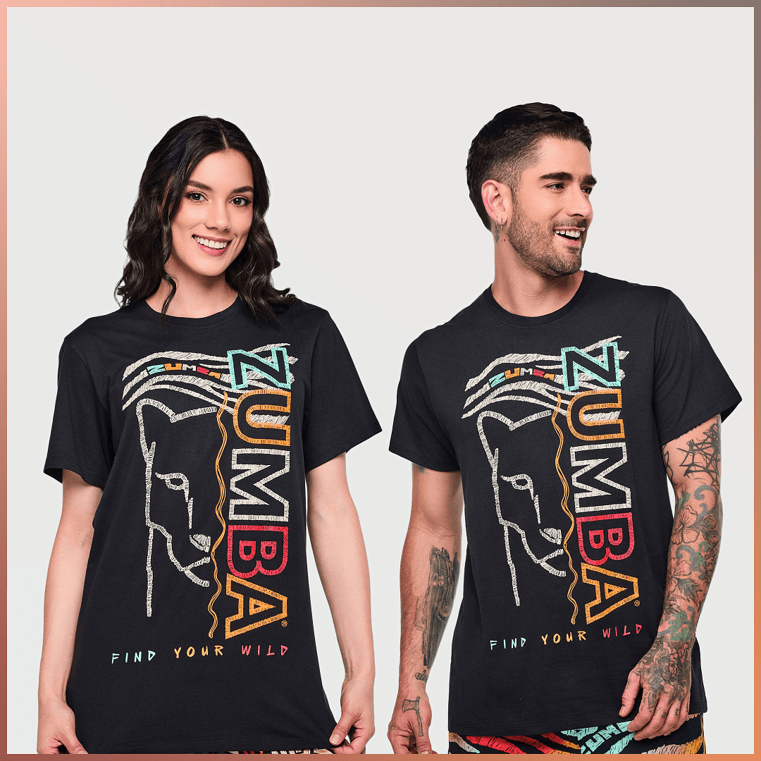 Wildbeat Unisex Crew Neck Tee - Bold Black