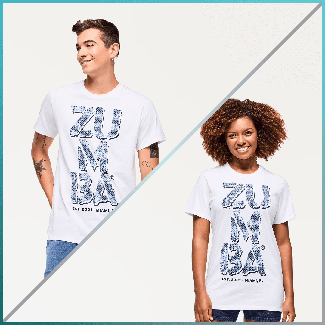 Blue Jean Crew Neck Tee