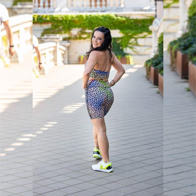 Roller Glam High Waisted Biker Shorts