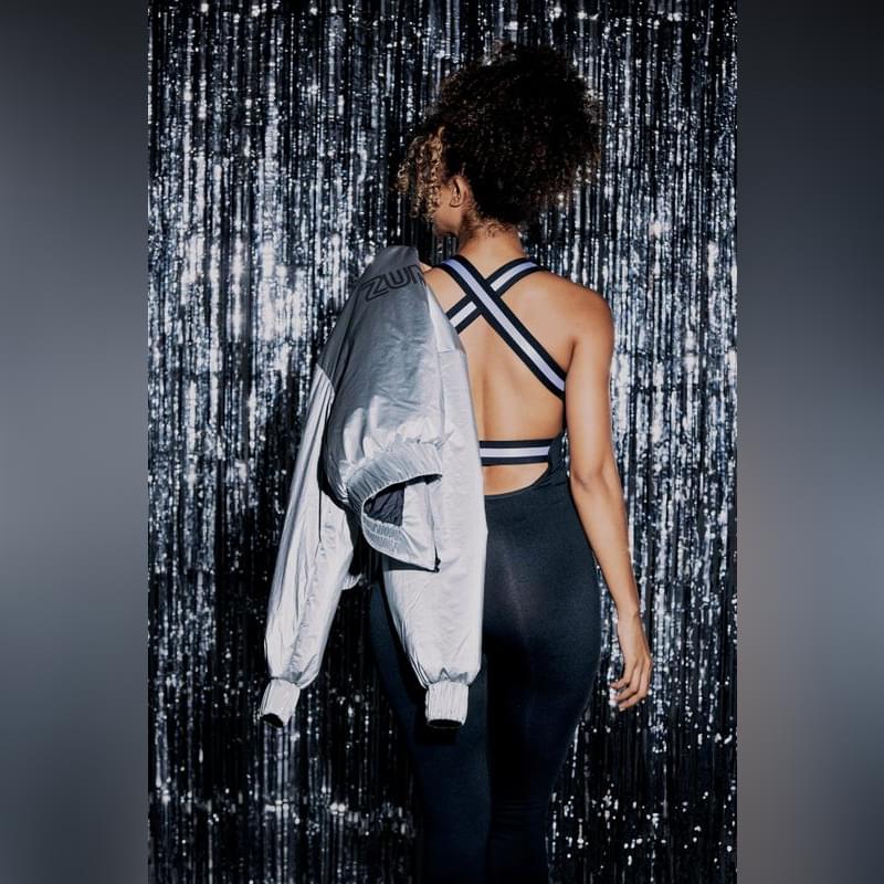 Zumba Runway Ankle Bodysuit With Cross Back Straps