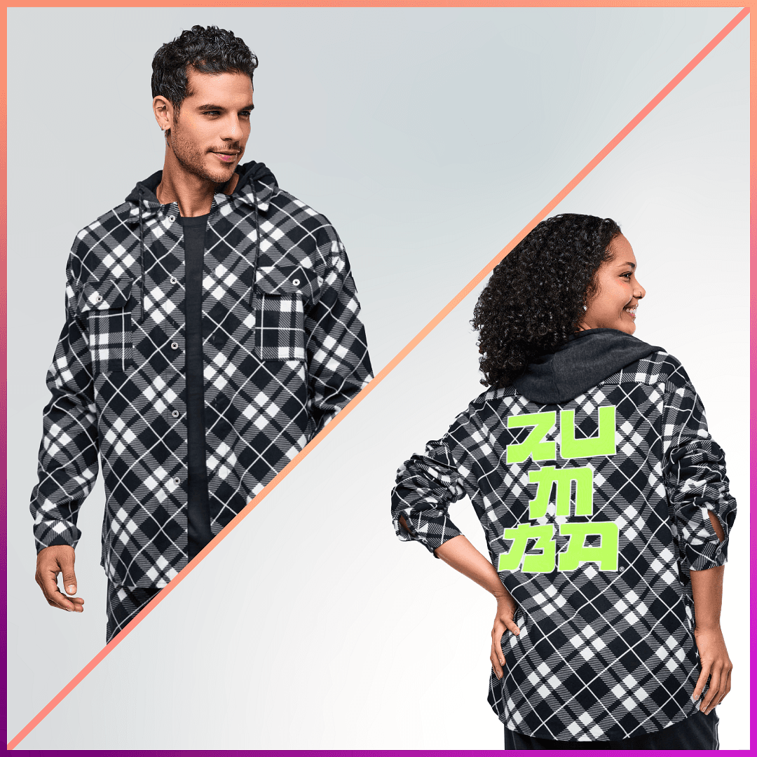 Eastern Flavor Flannel Shacket With Hood