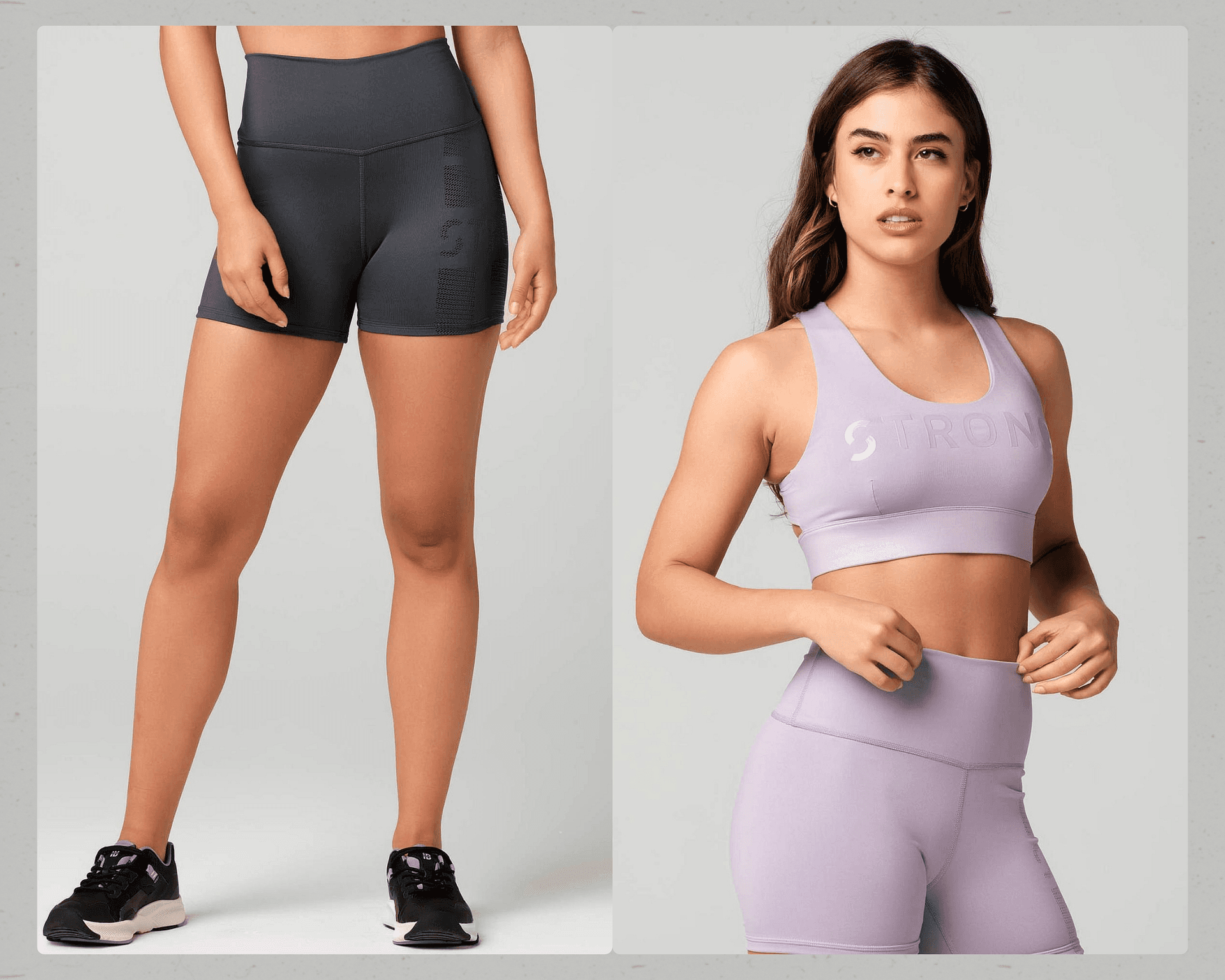 Strong Way Of Life Bra+ High Waisted Shorts(2pc's)