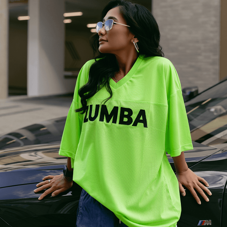 Ultrabright Oversized Mesh Sports Jersey - Get In Lime